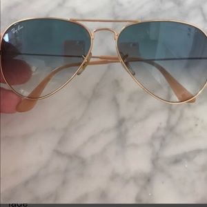 Ray Ban  Blue fade aviators sunglasses (Authentic)